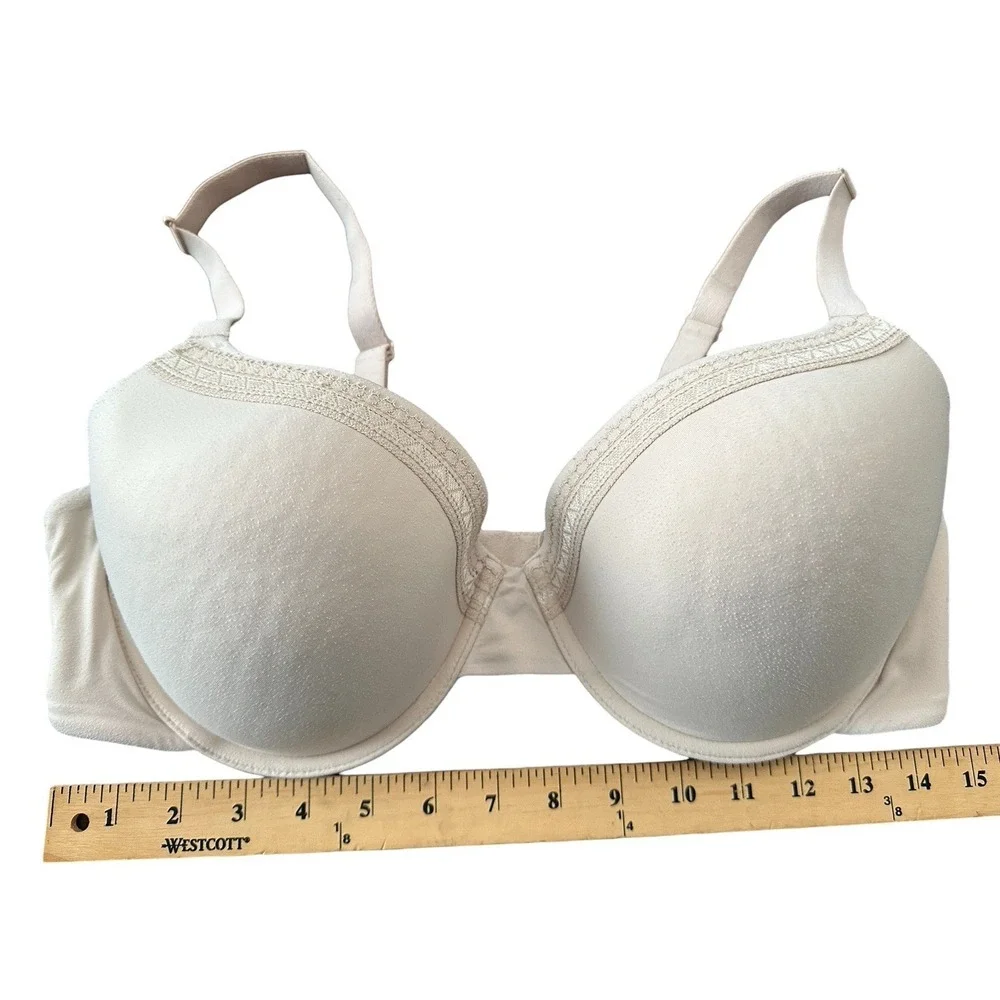 Wacoal Bra Womens Size 40D Underwire Beige Padded Full Coverage Hook Loop #AA3-1